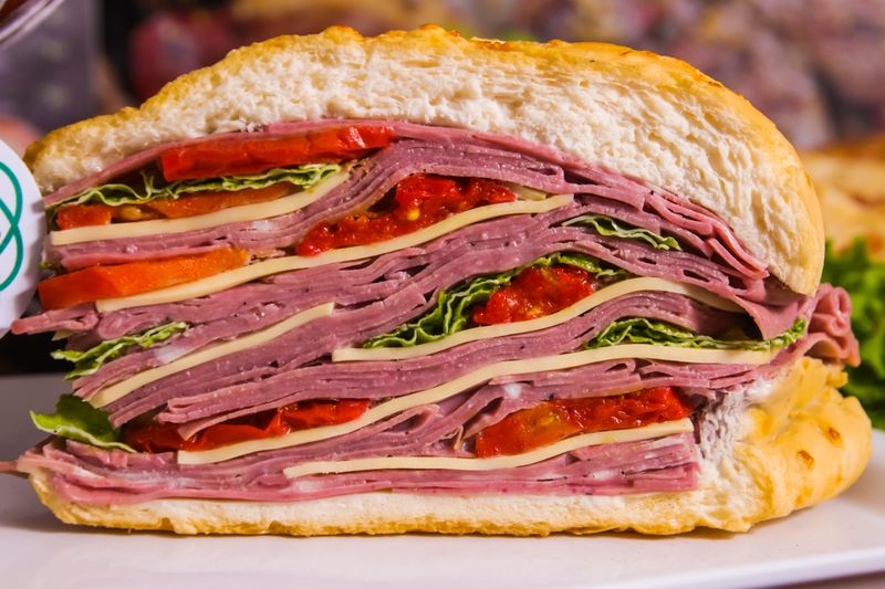 Dions Italian sub with cured meats
